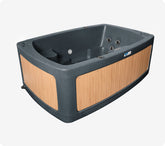 Rotospa DuoSpa S240 Small 2 Person Hot Tubs wooden grey